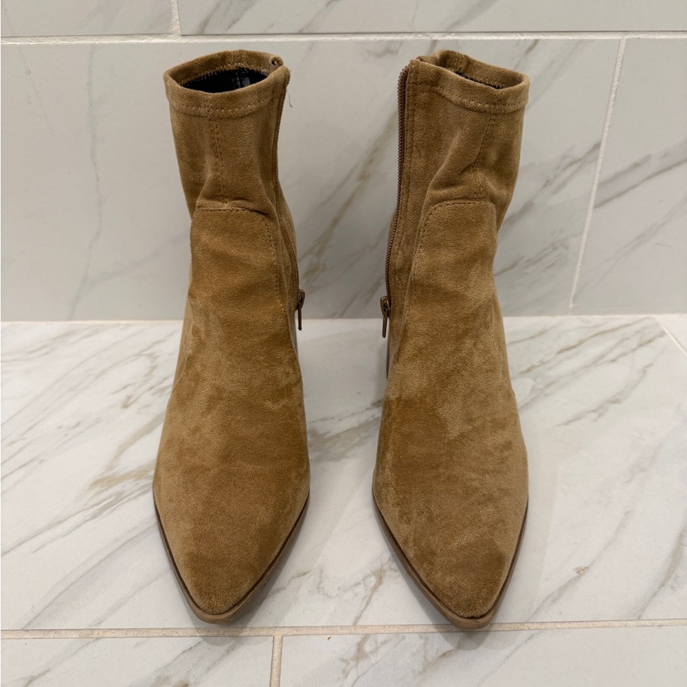 Steve Madden Tan Suede Ankle Boots